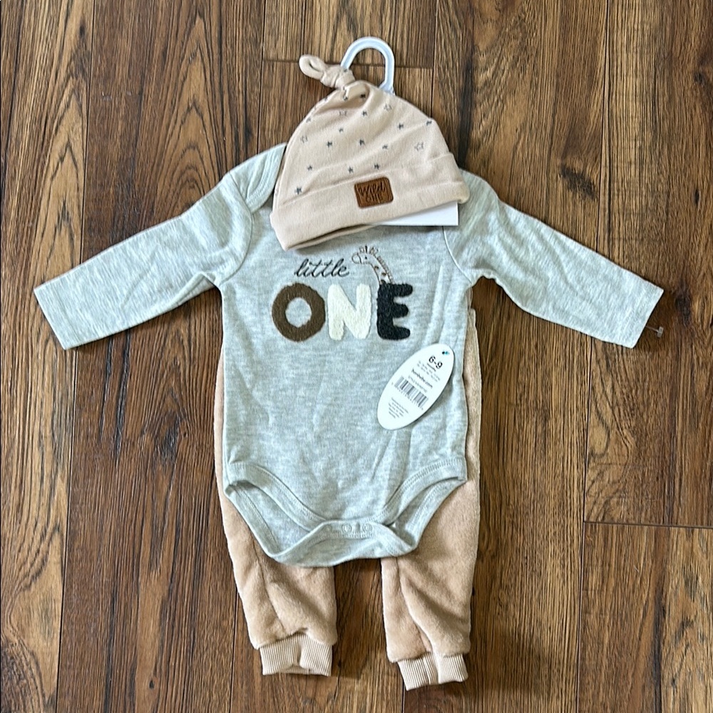 Gray and Tan Bodysuit One Piece